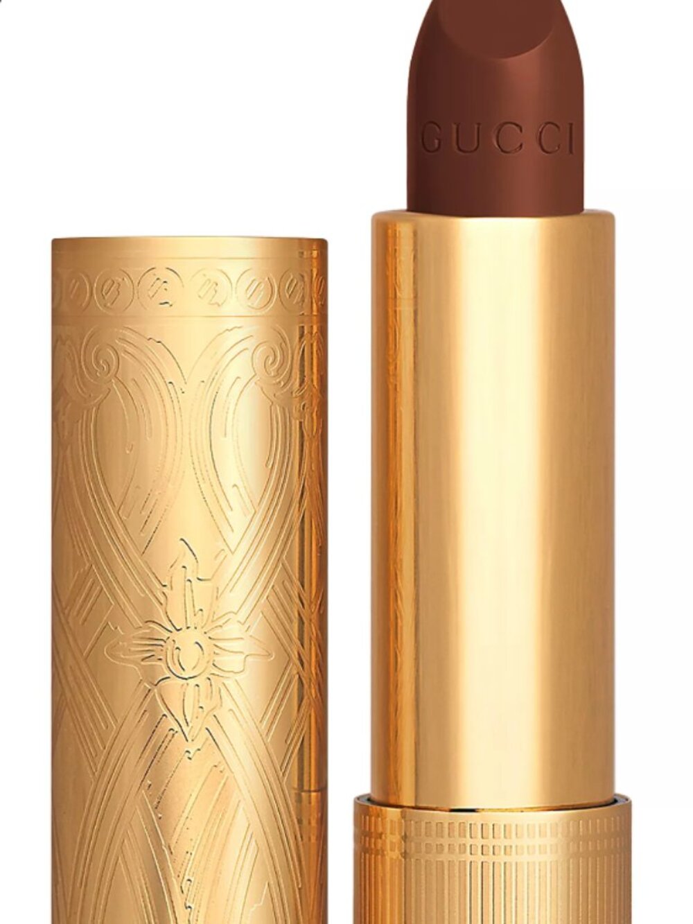 Gucci Rouge à Lèvres Long-Lasting Satin Lipstick Shade 123 Auroral Amber